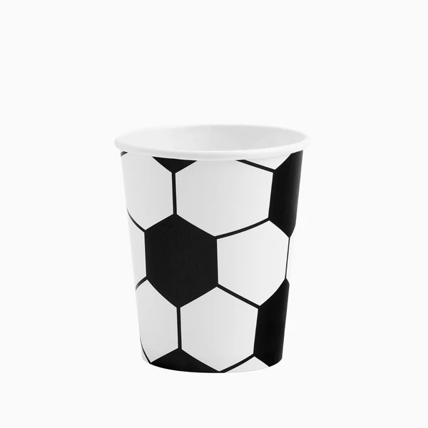 vasos de cartón fútbol 260 ml 6 unidades