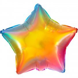 globo estrella rainbow 48 cm