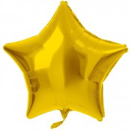 globo foil estrella 48 cm dorado