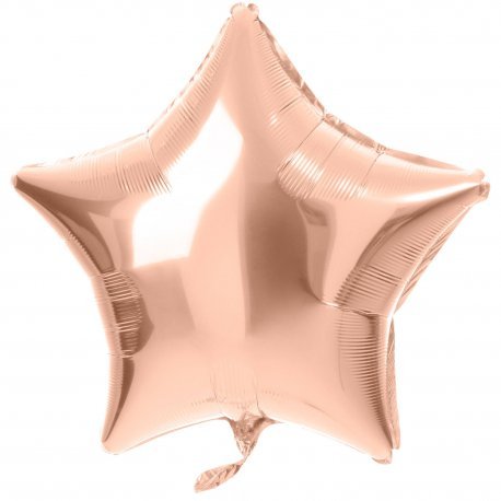 globo foil estrella 48 cm rosa gold