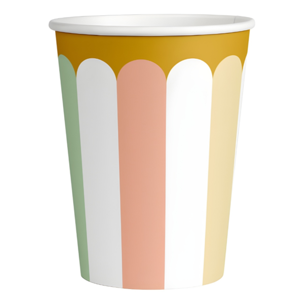 vasos de cartón celebración 250 ml 8 unidades