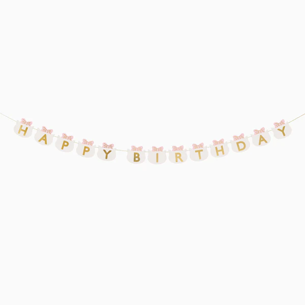 banderín "happy birthday" gatos