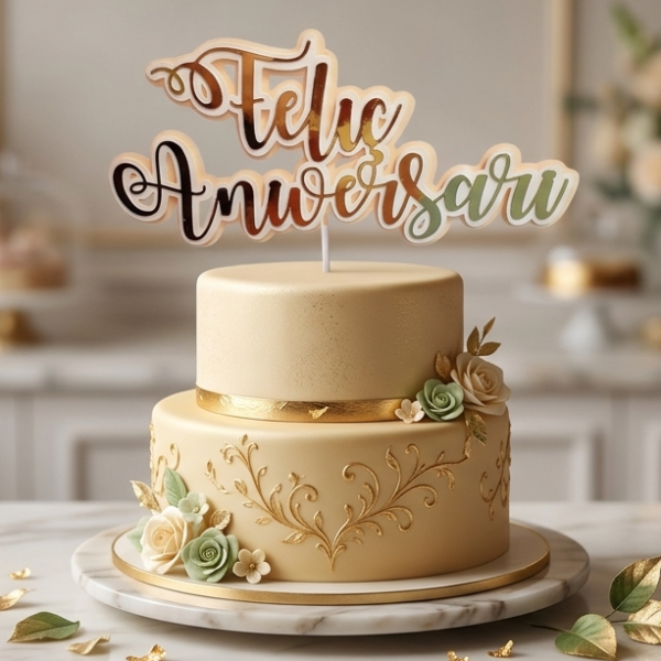 topper feliç aniversari