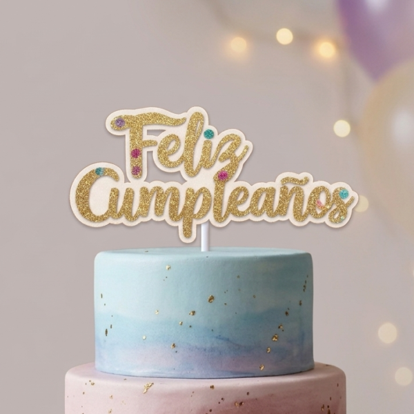 topper feliz cumpleaños
