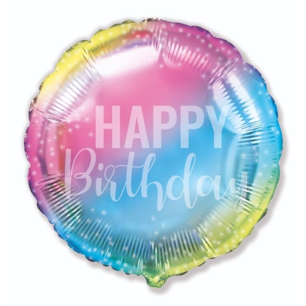 globo happy birthday arco iris