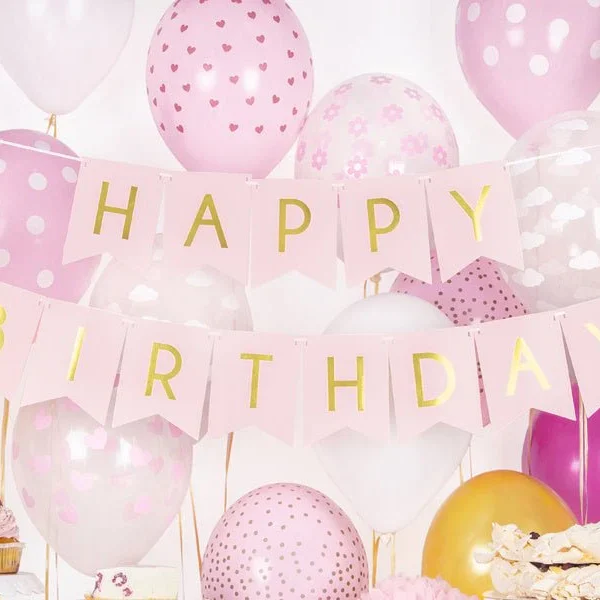 banderín "happy birthday"