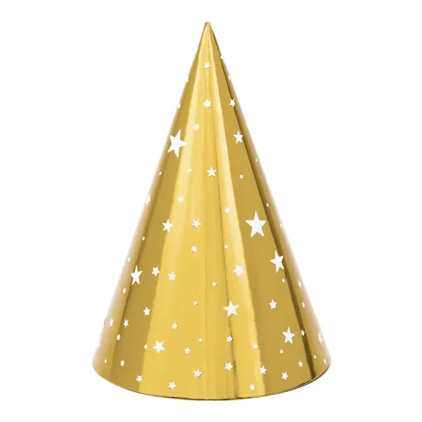 sombreros de estrella dorados