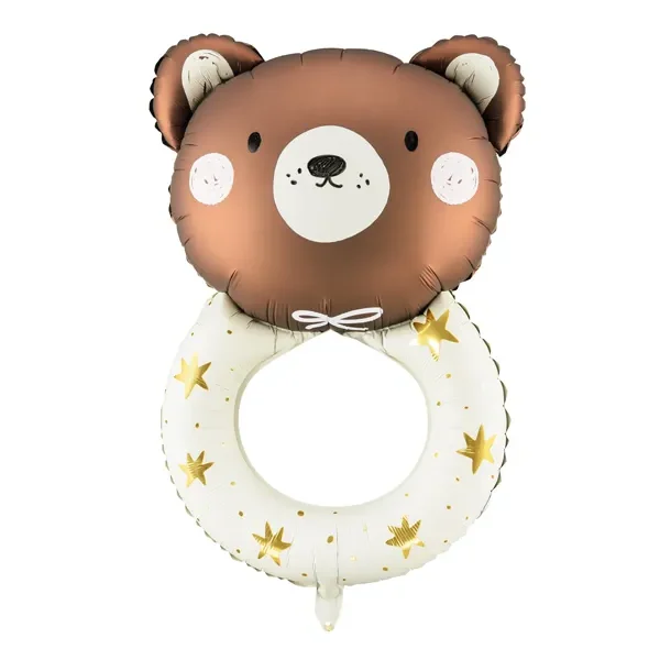 globo de osito de peluche sonajero