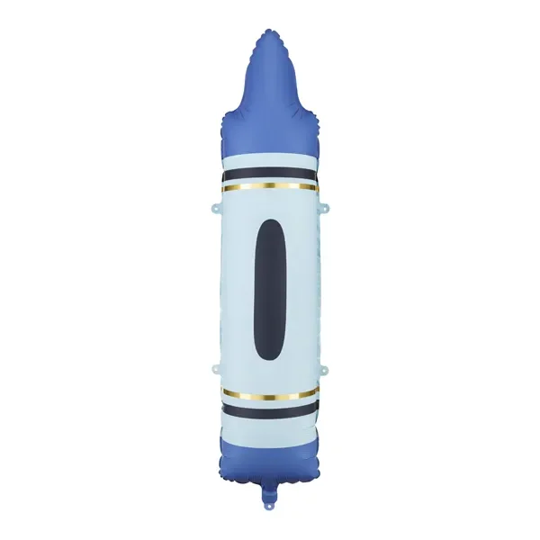 globo de crayones azul