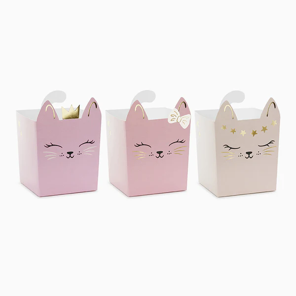 cajas papel "castillo y unicornios"